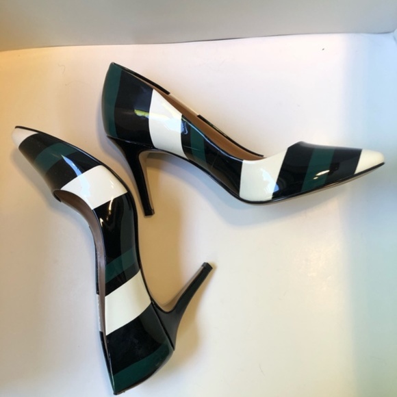 INC Zitah Pointed Toe Stipe Heels Pumps SZ 7 1/2 - Picture 3 of 11